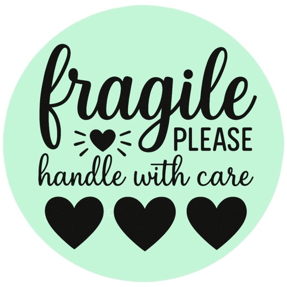 Fragile Handle With Care Stickers – 2" Round Labels – 100 PCS – 15 Color Options - Picture 2 of 15